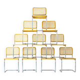 Set of 10 Breuer s32 chair, Italy 1970s