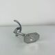 4 wall hooks in aluminium, 1950s