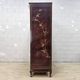 Cabinet chinois vintage avec feuille d'or, fleurs et oiseaux / bohème