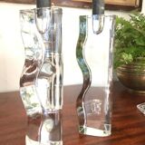 Vintage Scandinavian candle holders pair
