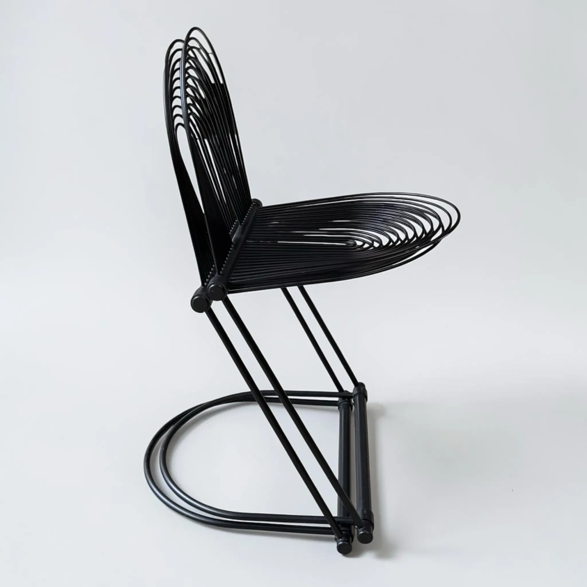 Postmodern Cantilever Swing Chair from the Mid-Century by Ohl for Lübke, 1980