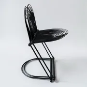 Postmodern Cantilever Swing Chair from the Mid-Century by Ohl for Lübke, 1980