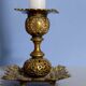 Antique carved bronze candlestick