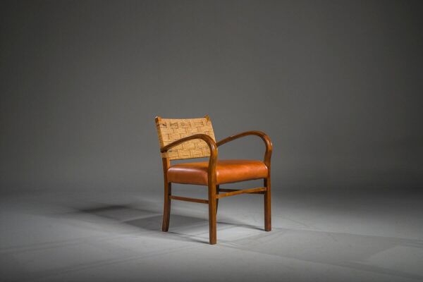 Fauteuil Bauhaus par Axel Larsson pour Bodafors, 1930
