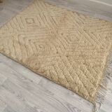 Handmade wool Berber rug 153 x 117 CM