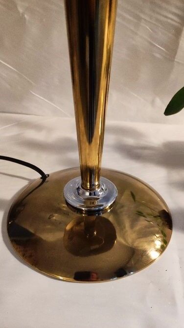 Mushroom lamp golden metal style liner