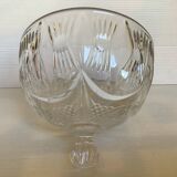 Ancienne cloche en verre épais moulé