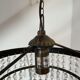 Old ceiling lamp, vintage tassel chandelier