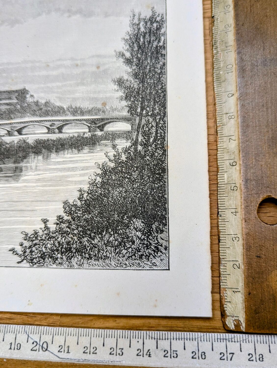 Pau, Pyrénées-Atlantiques, printed illustration from 1883.