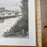 Pau, Pyrénées-Atlantiques, printed illustration from 1883.