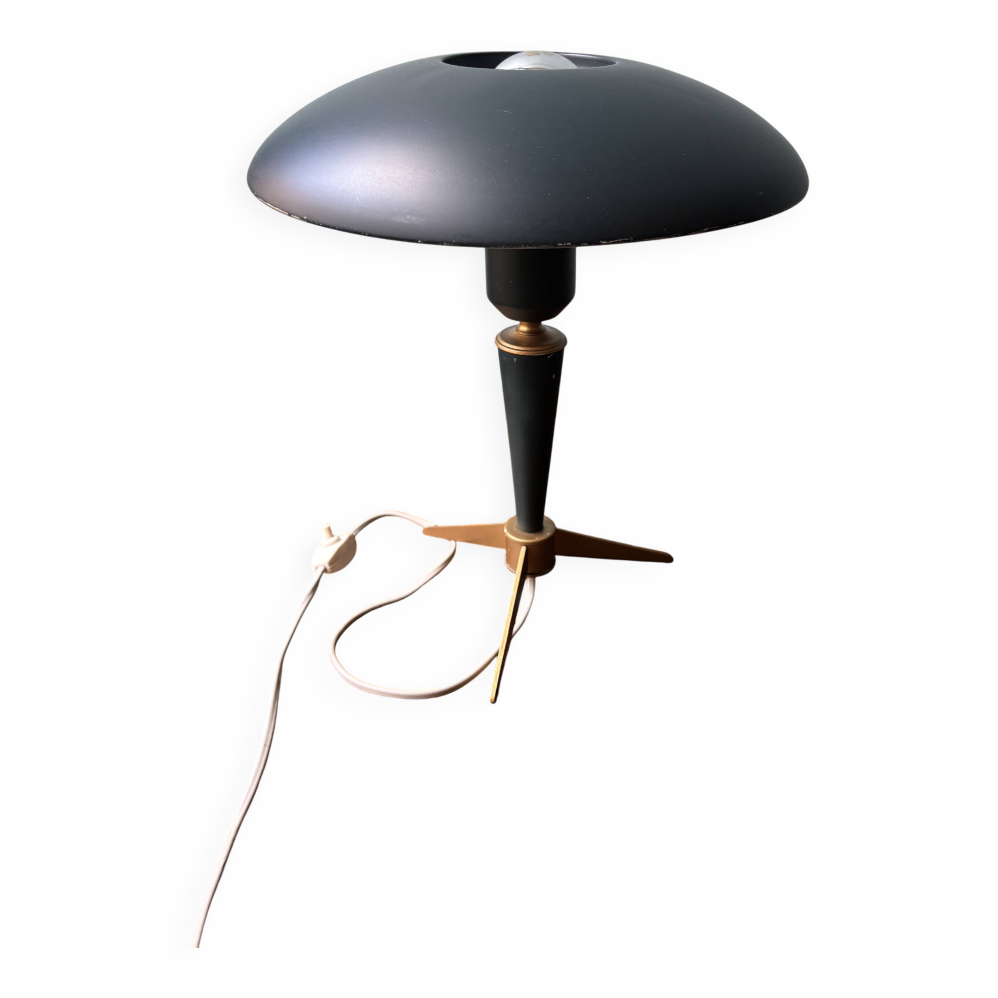 Lampe trépied Bijou de Kalff pour Philips, style vintage Space Age, inspirée des années 50.