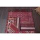 Vintage Turkish Hand-Knotted Wool Cotton Red Runner Rug 83x384