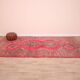 Pink Vintage Moroccan Rug 208 x 384 cm, Berber Wool Rug Handmade, Boho Rug