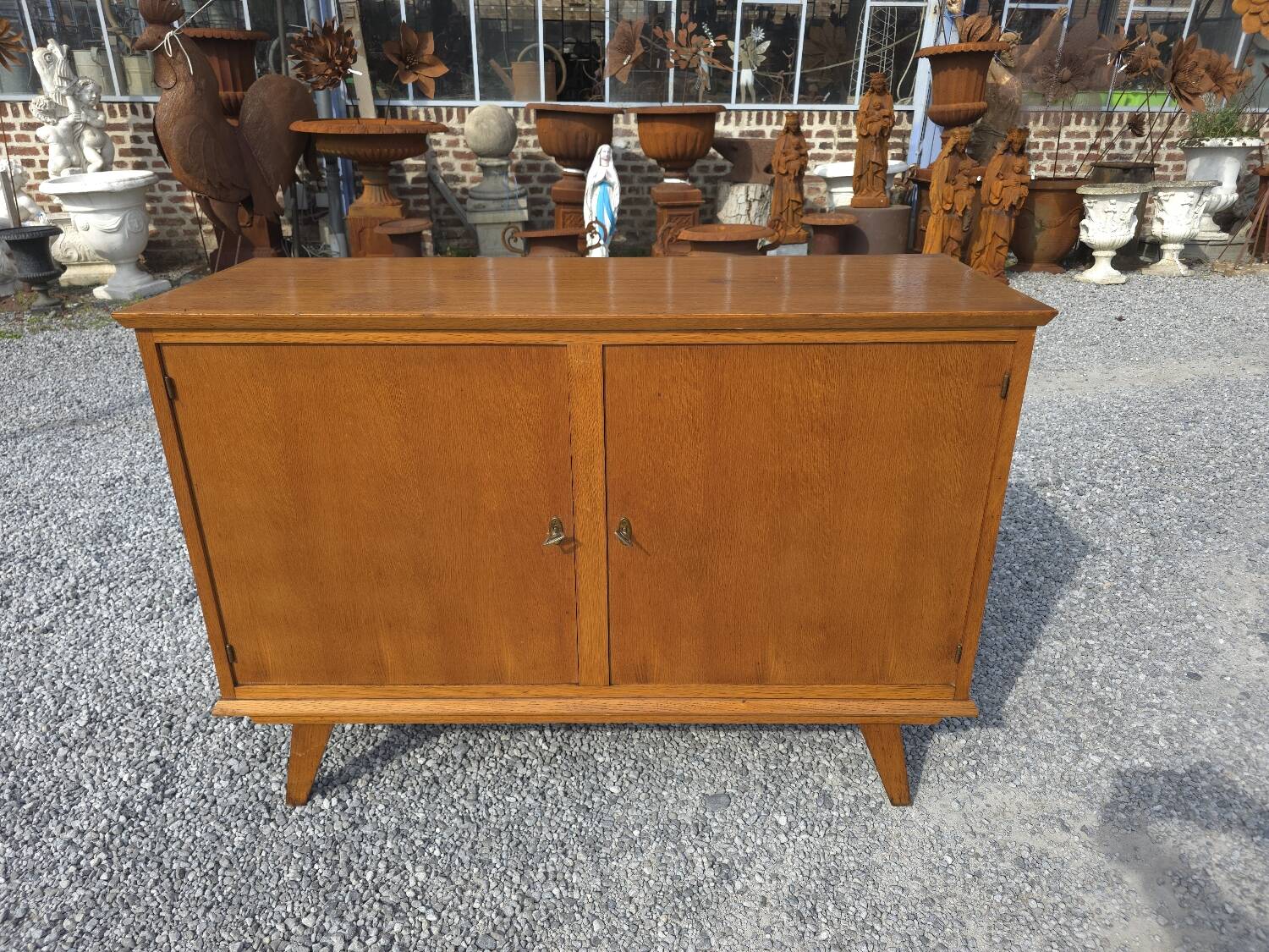 Vintage Scandinavian oak buffet style