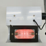 White metal design floor lamp, Italy 1980