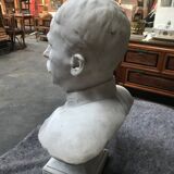 Man bust in square marble signed "F. Dezandes"
