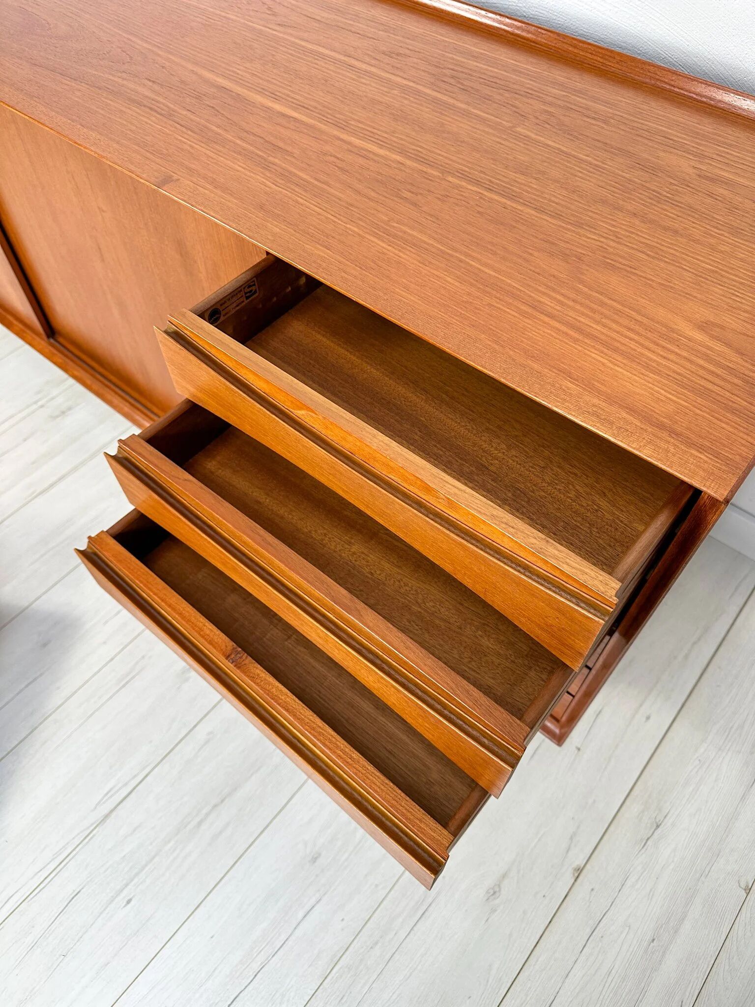 Buffet en teck danois vintage des années 1960 ‘OS29’ par Arne Vodder pour Sibast
