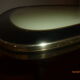 Tripod coffee table glass 1960