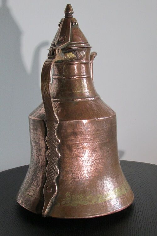 Copper and exotic bronze pitcher