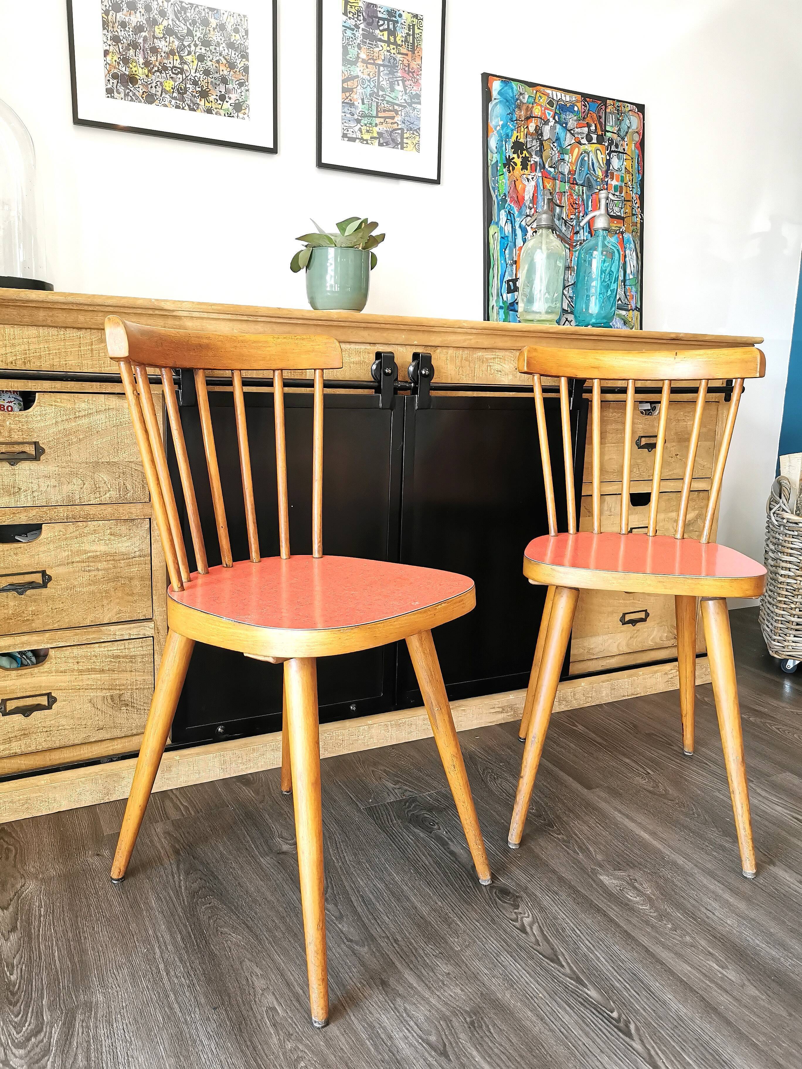 Paire de chaises bistrot Baumann