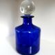 Blue decorative bottle bottle
