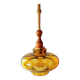 Veb narva suspension in amber glass 70s