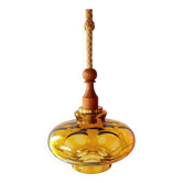 Suspension veb narva en verre ambré 70s