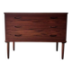 Commode en teck entièrement rénovée au design vintage des années 1960.