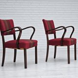 1950s, pair of Danish armchairs