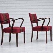 1950s, pair of Danish armchairs