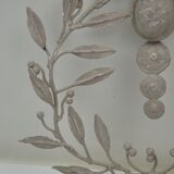 Set of 3 wall sconces in painted metal