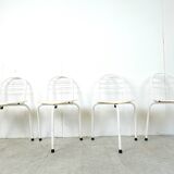 Postmodern tripod dining chairs, 1980s