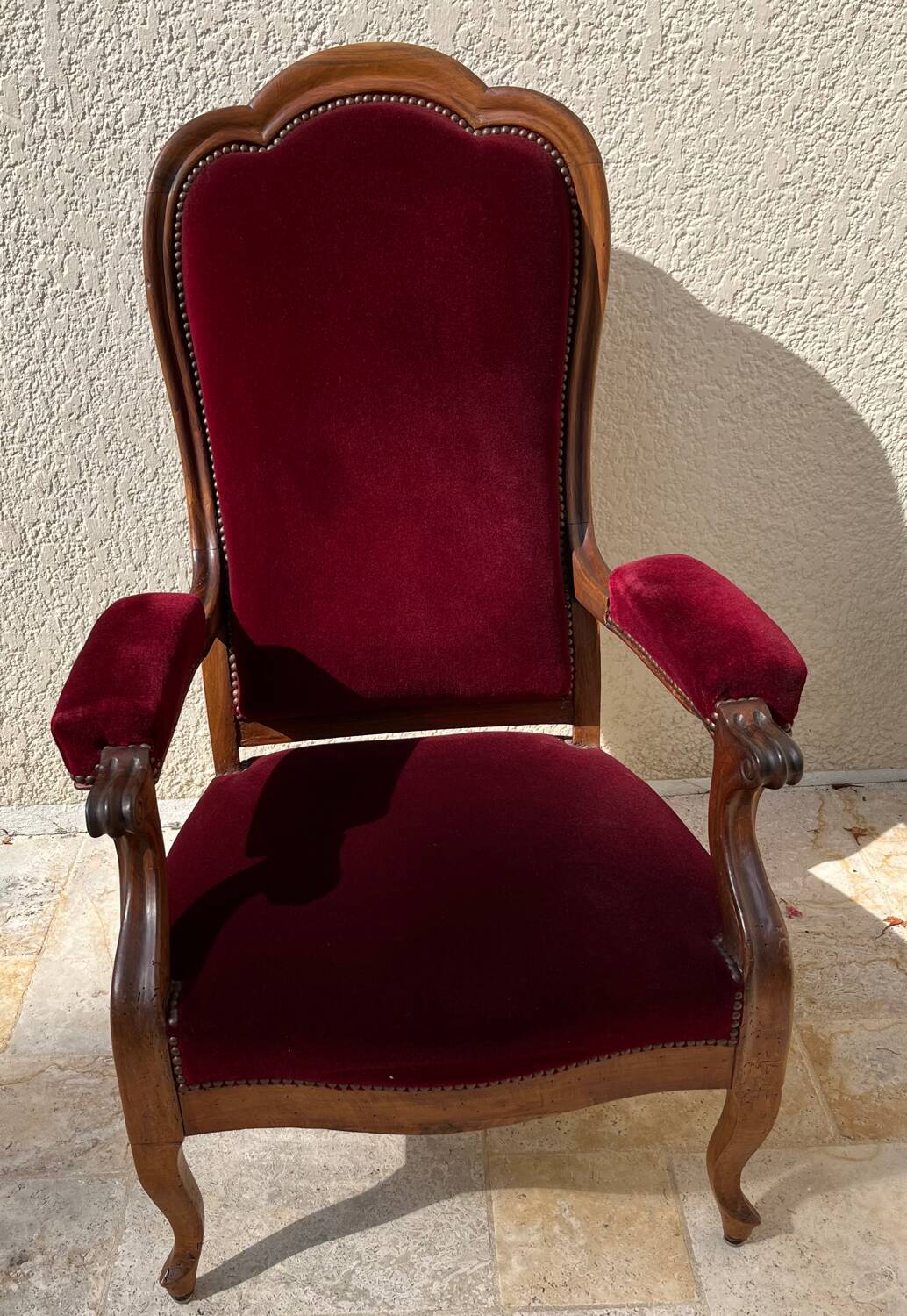 Antique Voltaire armchair