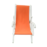Long chair, Chilean, orange-coloured Transat