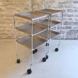 Chrome metal trolley
