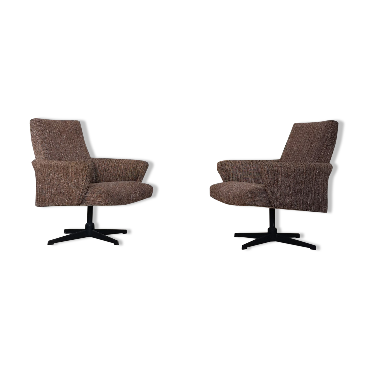 Pair of Czechoslovak swivel chairs year 70