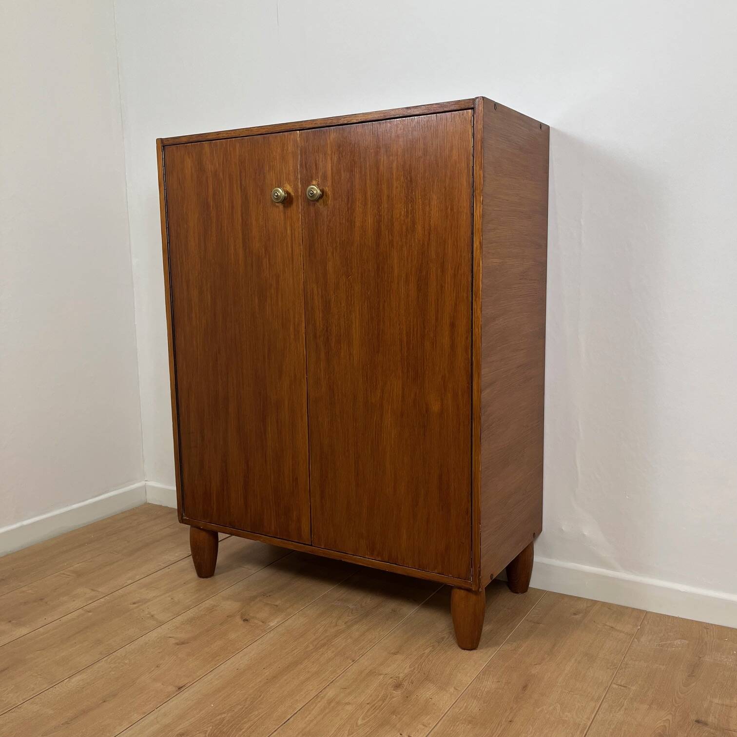 Meuble à chaussure vintage en bois, 1970