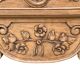 Louis XV style chest of drawers, solid raw oak, 1920.