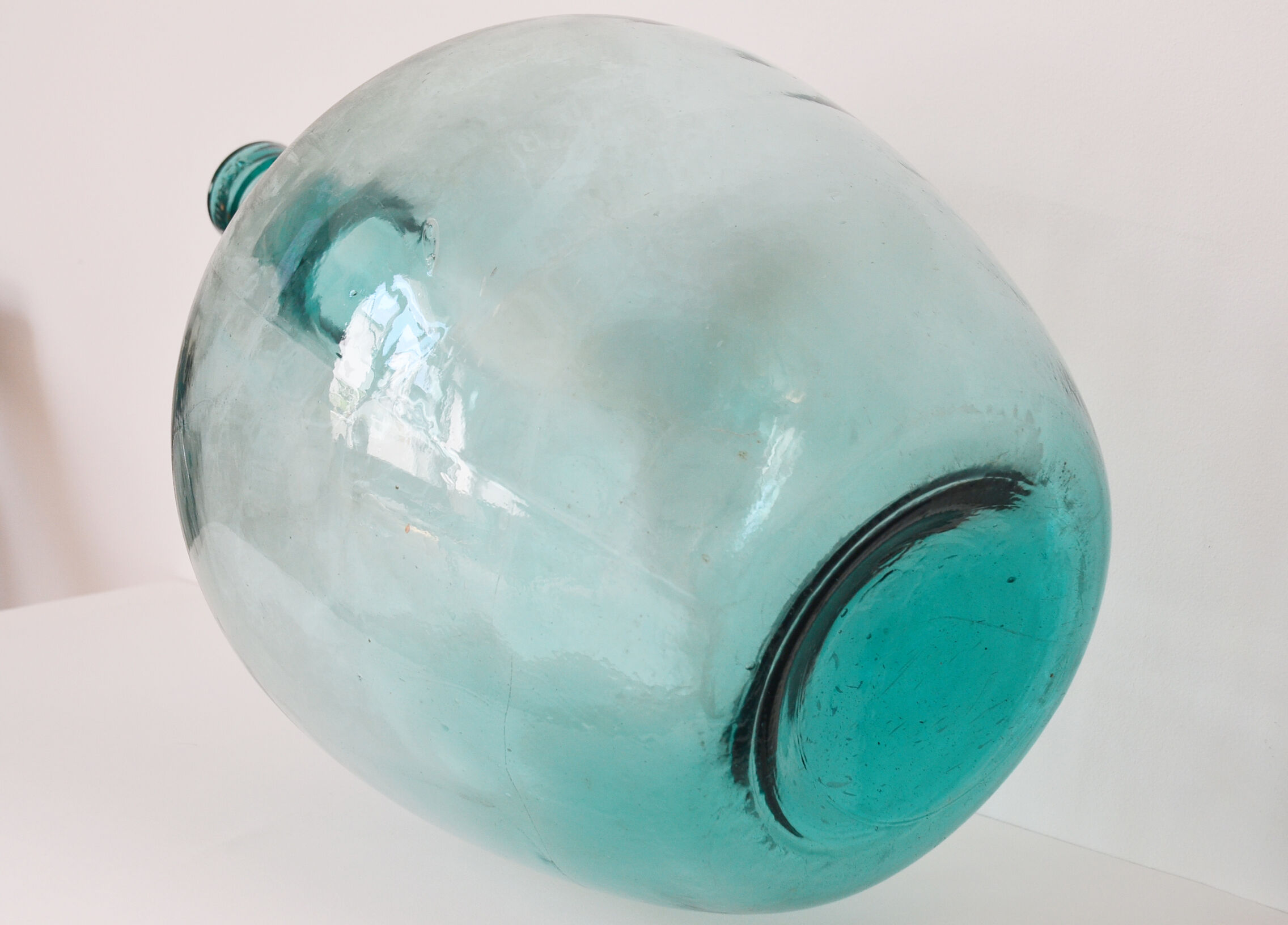 Dame-jeanne bleu viresa vintage