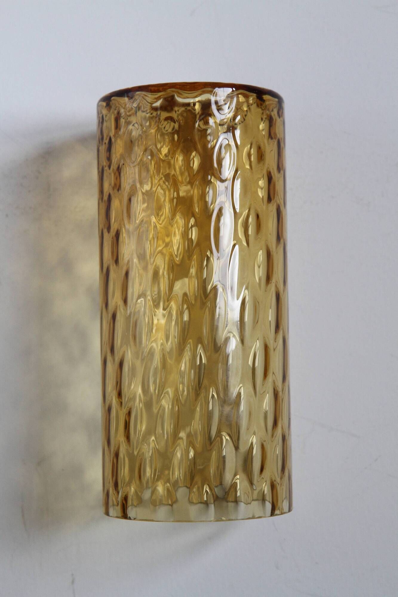Metal and blown glass sconce from the 1950s