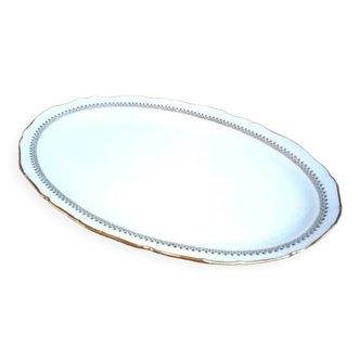 Plat de service ovale Porcelaine de Sologne