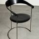 Set of 5 Leather Chairs, Canasta by Arrben Italy Vintage 1980