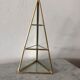 Vintage glass and brass showcase