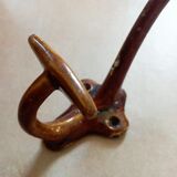Enamelled cast iron hook