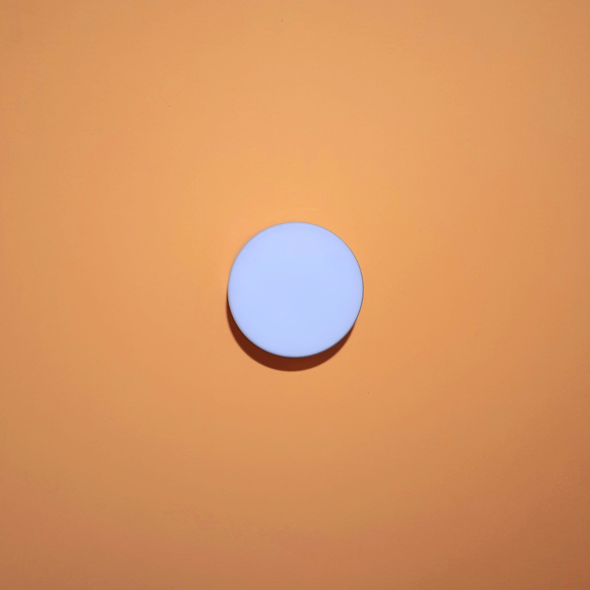 Plafonnier italien cylindre opaline Circa 1980