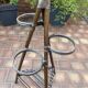 Vintage rattan plant holder