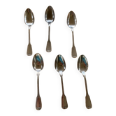 6 petites cuillères métal argenté