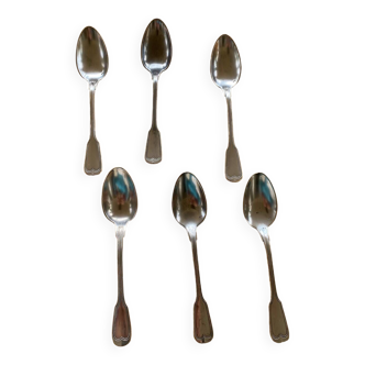 6 small silver-plated spoons