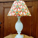 Vintage Alabaster Lamp and Bird Shade