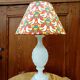 Vintage Alabaster Lamp and Bird Shade